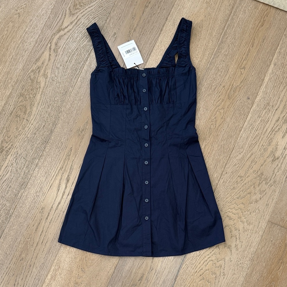 Princess Polly Wait For You Navy Mini Dress